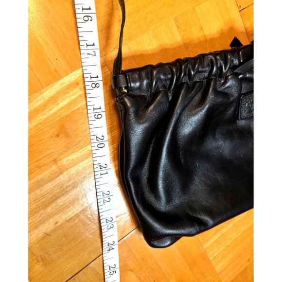 Vintage Anne Klein Leather Crossbody Clutch Purse Black Lightweight Party - Picture 8 of 9